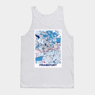 Frankfurt - Germary MilkTea City Map Tank Top